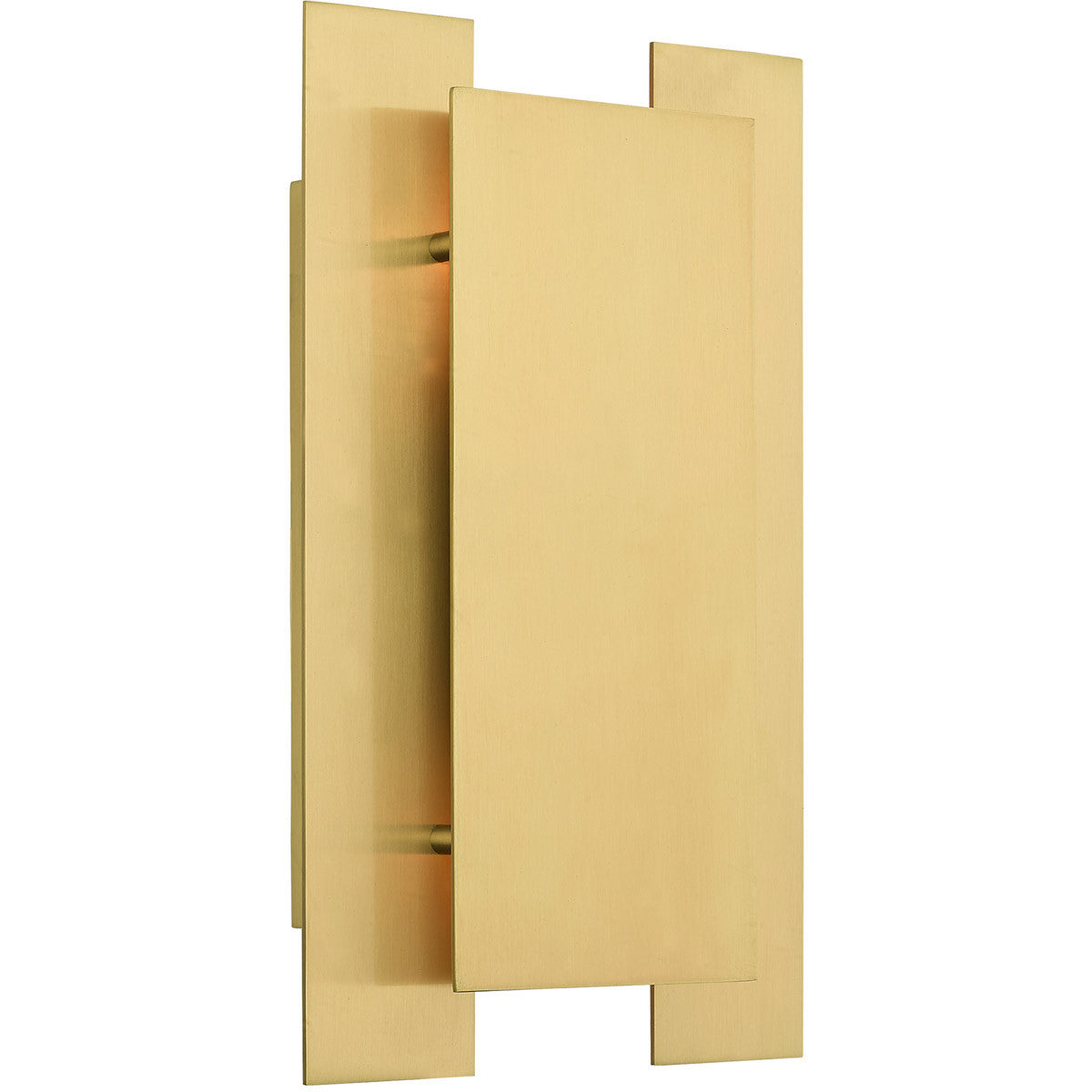 Livex Lighting Varick Collection 2 Lt Satin Brass ADA Wall Sconce in Satin Brass 40690-12