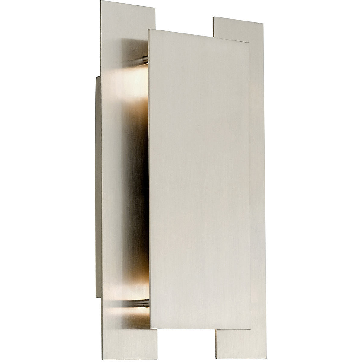 Livex Lighting Varick Collection 2 Lt Brushed Nickel ADA Wall Sconce in Brushed Nickel 40690-91