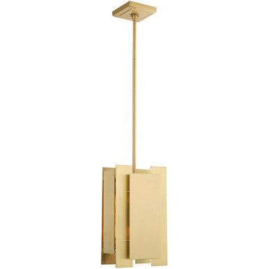 Livex Lighting Varick Collection 1 Lt Satin Brass Mini Pendant in Satin Brass 40691-12