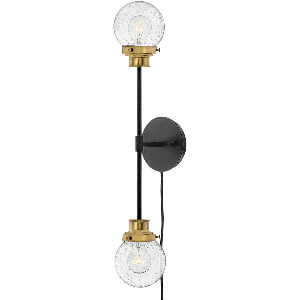 Hinkley Lighting Poppy Two Light Sconce Black 40692BK