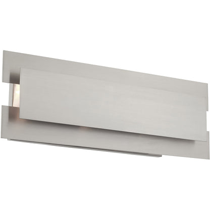 Livex Lighting Varick Collection 3 Lt Brushed Nickel Bath Vanity in Brushed Nickel 40693-91