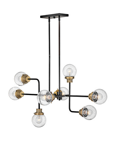 Hinkley Lighting Poppy Eight Light Linear Black 40698BK