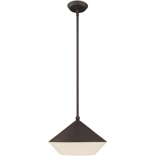 Livex Lighting Stockholm Collection 1 Lt Bronze Mini Pendant in Bronze 40715-07