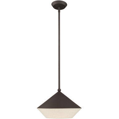 Livex Lighting Stockholm Collection 1 Lt Bronze Mini Pendant in Bronze 40715-07