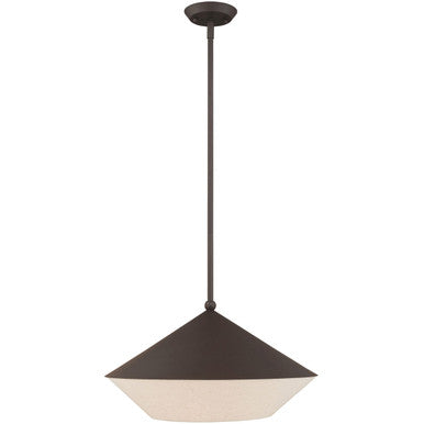 Livex Lighting Stockholm Collection 1 Lt Bronze Pendant in Bronze 40719-07