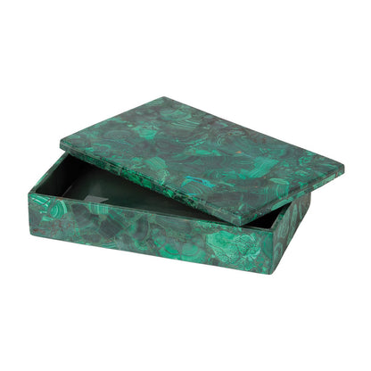 Global Views Malachite Stone Box Large 9.92374