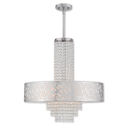 Livex Lighting Allendale Collection 5 Lt CH Pendant Chandelier in Polished Chrome 40767-05