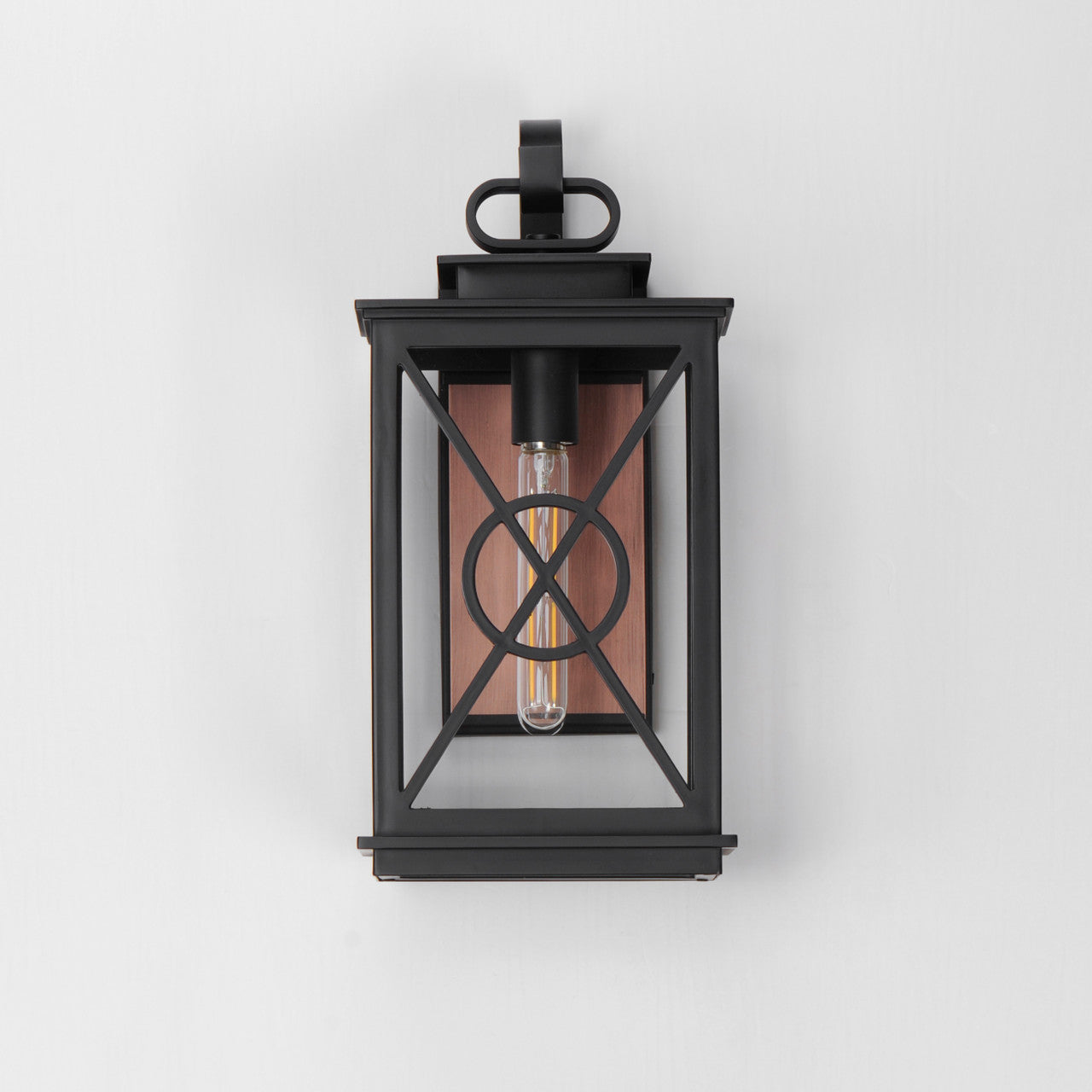 Maxim Yorktown VX 1-Light Outdoor Wall Sconce in Black/Aged Copper 40804CLACPBK