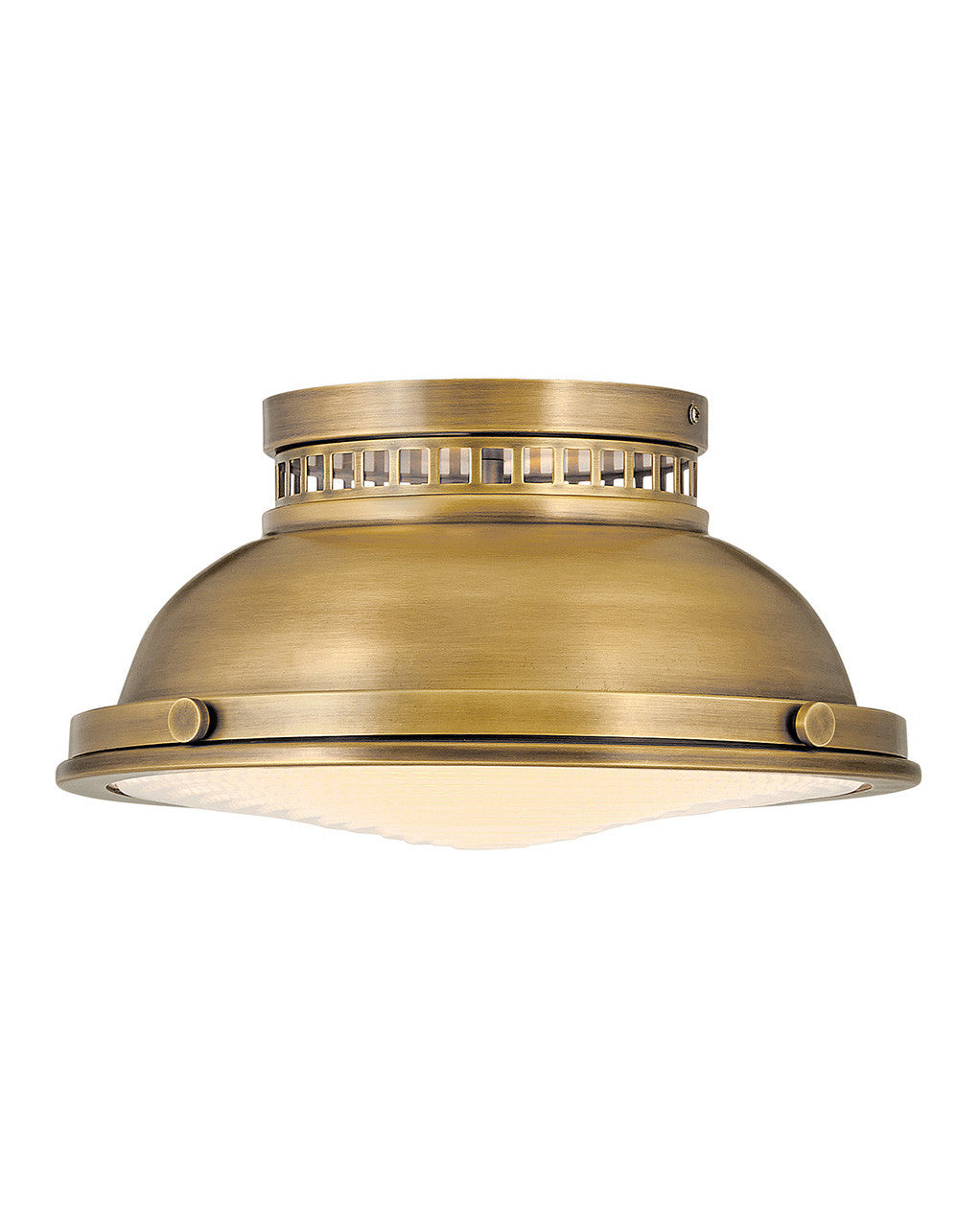 Hinkley Lighting Emery Medium Flush Mount Heritage Brass 4081HB