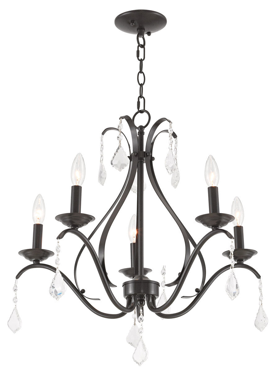 Livex Lighting Caterina Collection 5 Light English Bronze Chandelier in English Bronze 40845-92