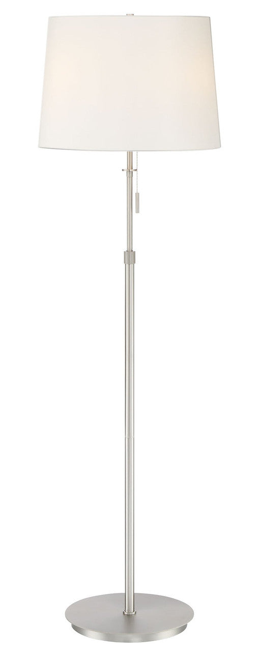 Arnsberg X3 Floor Lamp in Satin Nickel/Black Shade 409100307