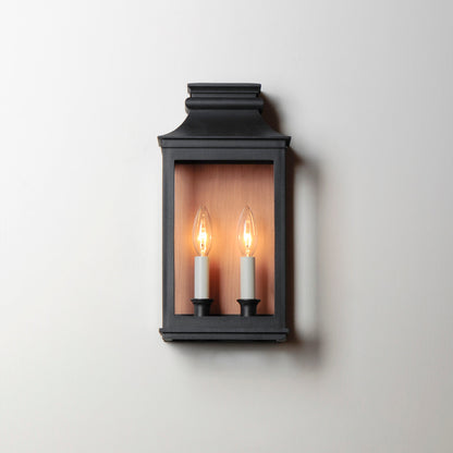 Maxim Savannah VX 2-Light Outdoor Sconce in Antique Copper / Black Oxide 40914CLACPBO