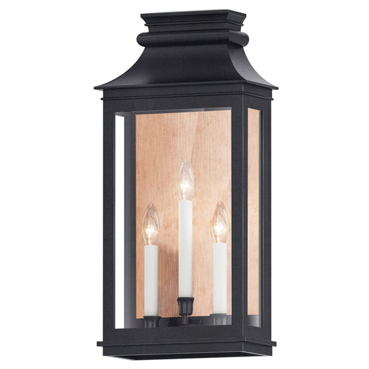 Maxim Savannah VX 3-Light Outdoor Sconce in Antique Copper / Black Oxide 40916CLACPBO