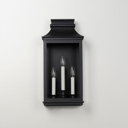 Maxim Savannah VX 3-Light Outdoor Sconce in Black Oxide 40916CLBO