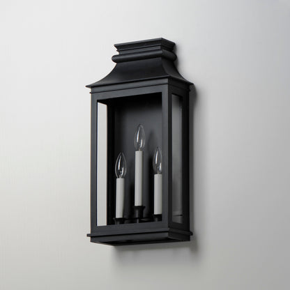 Maxim Savannah VX 3-Light Outdoor Sconce in Black Oxide 40916CLBO