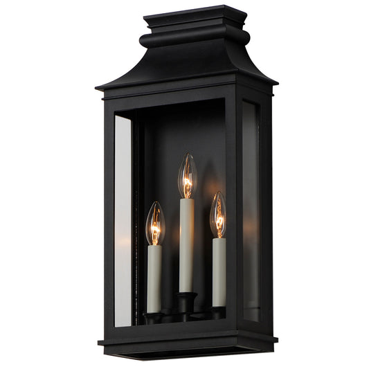 Maxim Savannah VX 3-Light Outdoor Sconce in Black Oxide 40916CLBO