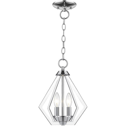 Livex Lighting Prism Collection 2 Light CH Mini Chandelier/Ceiling Mount in Polished Chrome 40922-05