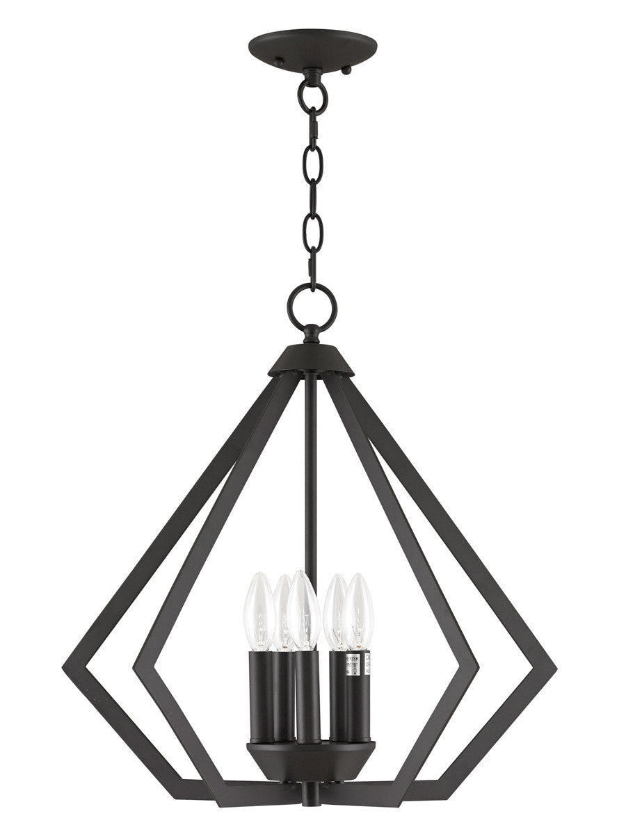 Livex Lighting Prism Collection 5 Light Bronze Chandelier in Bronze 40925-07