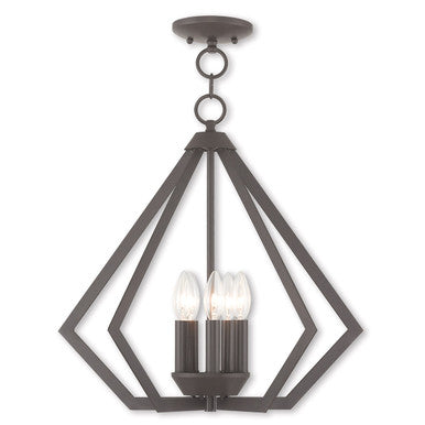 Livex Lighting Prism Collection 5 Light Bronze Chandelier in Bronze 40925-07