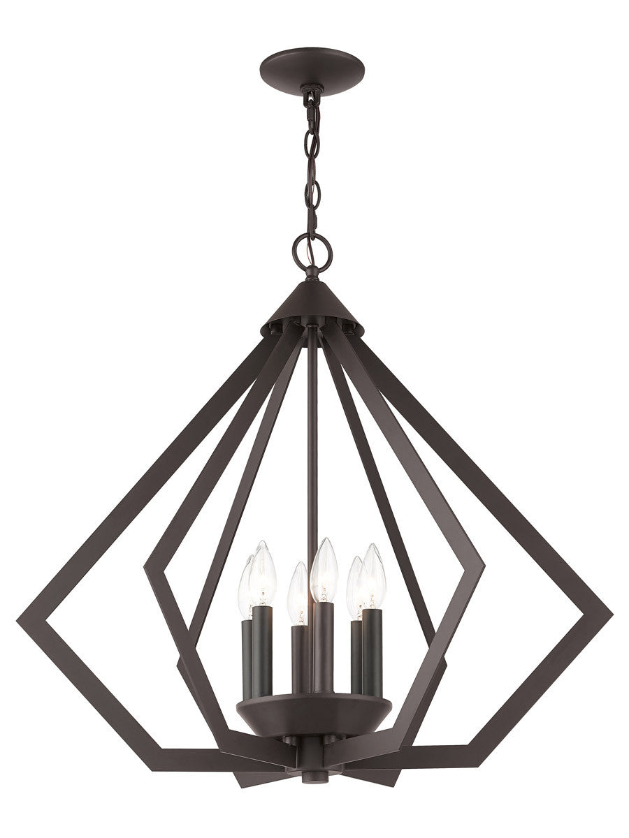 Livex Lighting Prism Collection 6 Lt BZ Chandelier in Bronze 40926-07