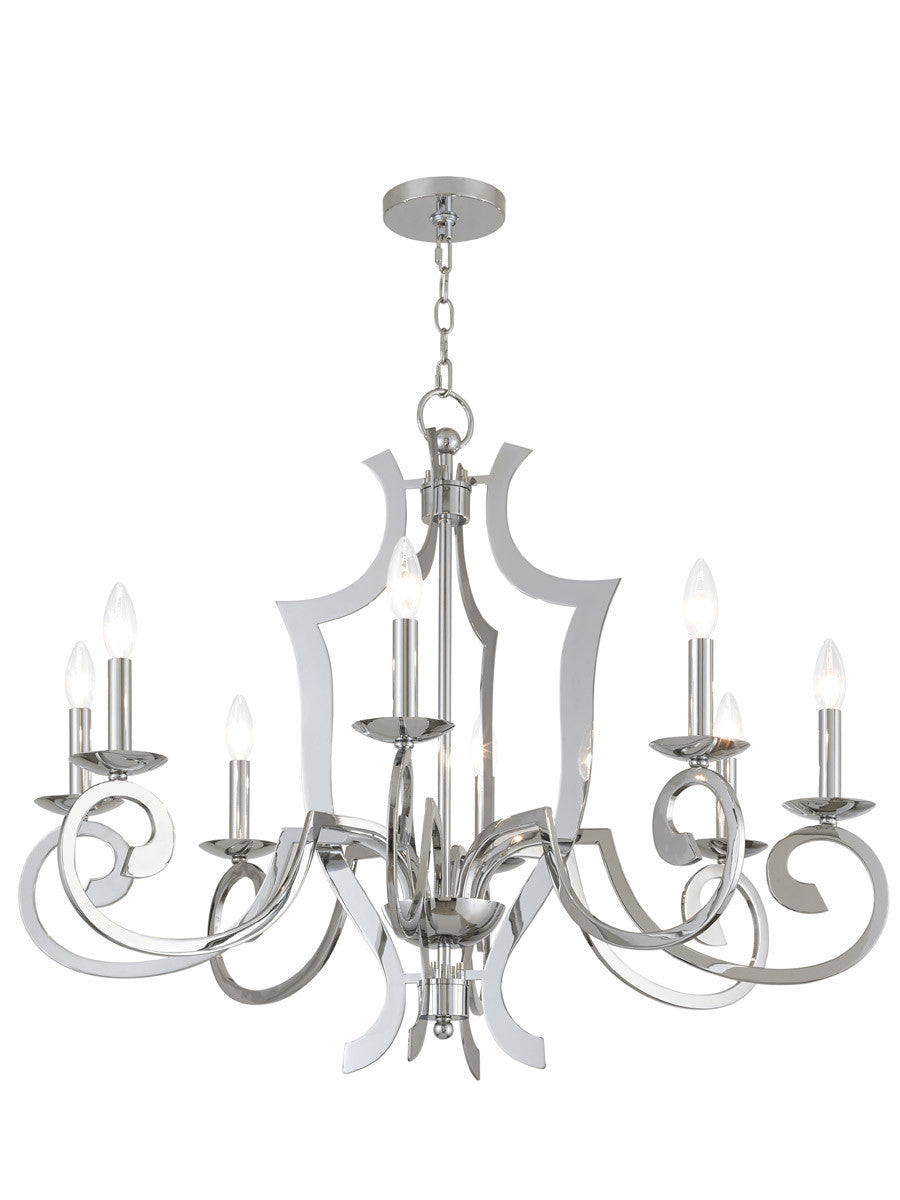 Livex Lighting Aldrich Collection 8 Lt CH Chandelier in Polished Chrome 41008-05