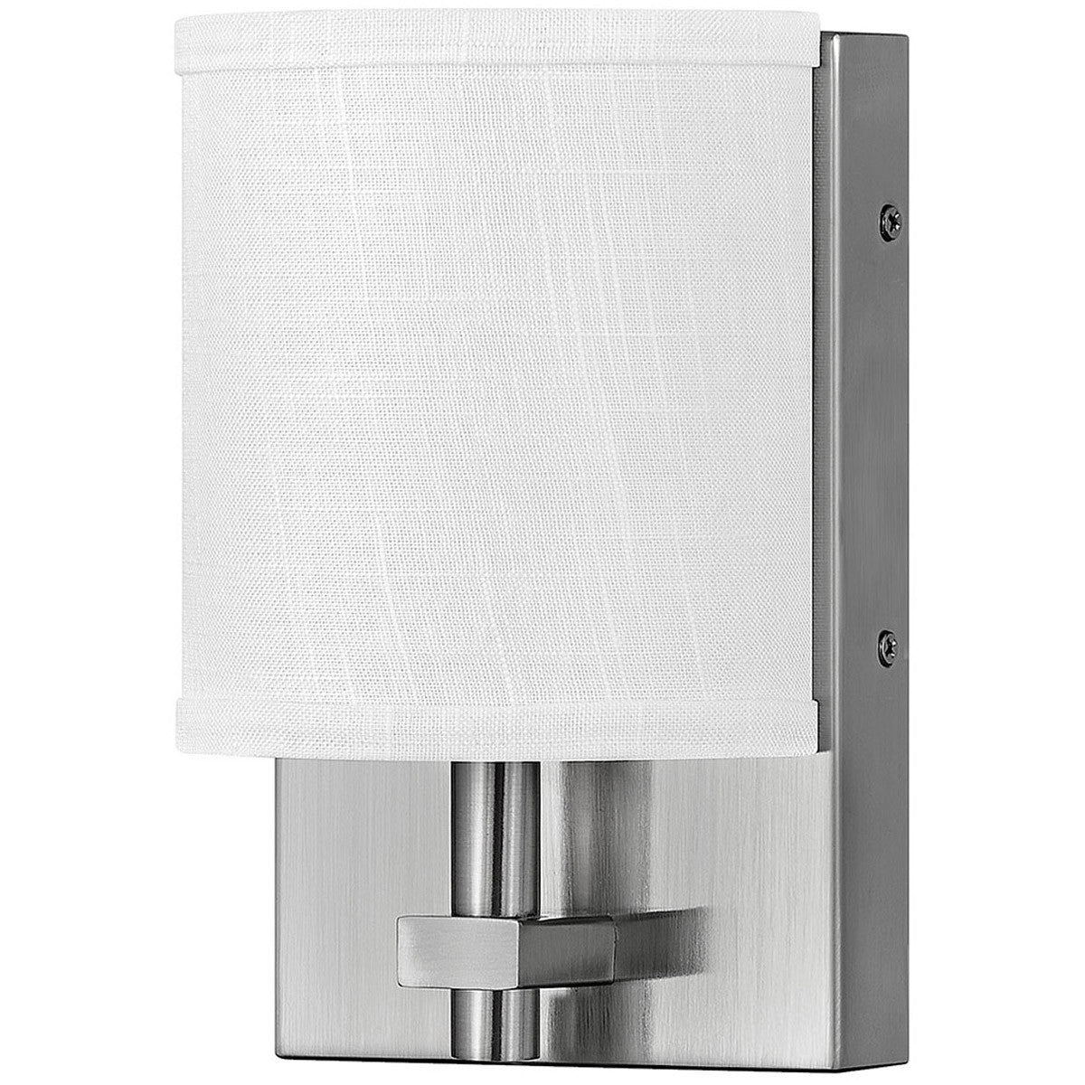 Hinkley Lighting Avenue Off White Single Light Sconce Brushed Nickel 41010BN