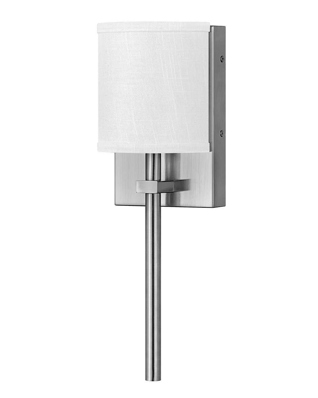 Hinkley Lighting Avenue Off White Single Light Sconce Brushed Nickel 41010BN