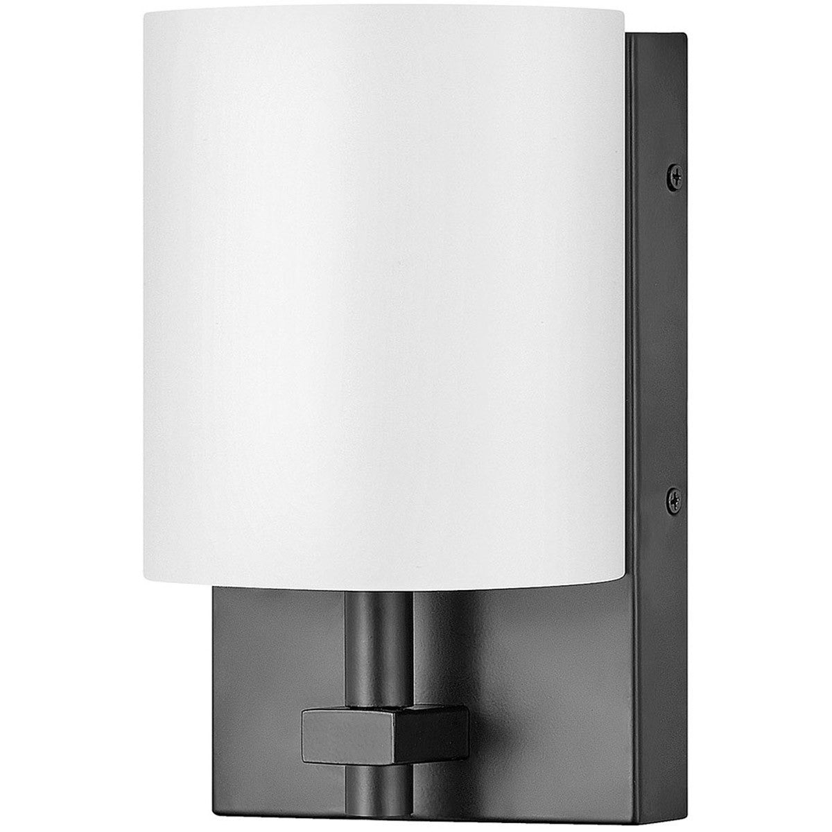 Hinkley Lighting Avenue White Acrylic Single Light Sconce Black 41011BK