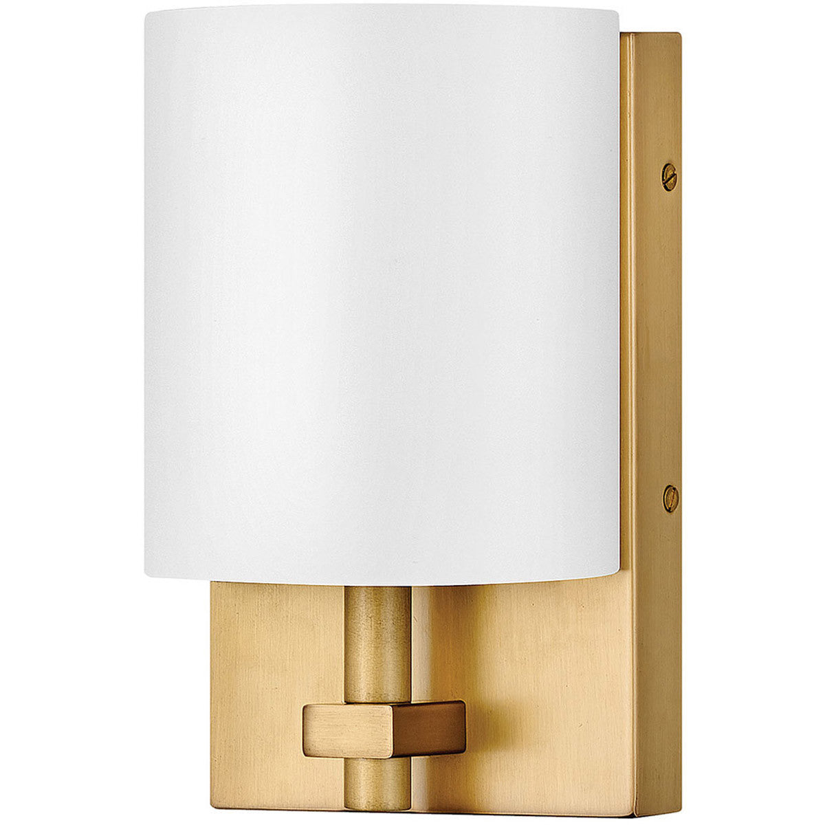 Hinkley Lighting Avenue White Acrylic Single Light Sconce Heritage Brass 41011HB