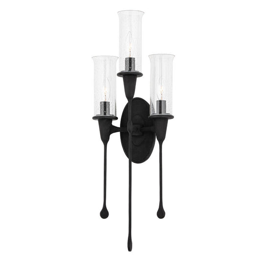 Hudson Valley Lighting Chisel Wall Sconce in Black Iron 4103-BI