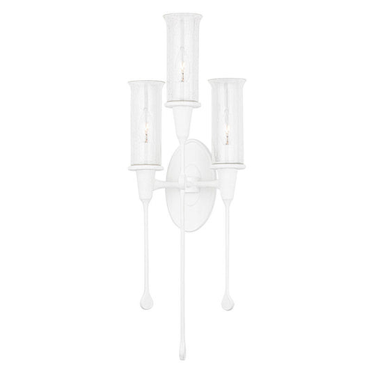 Hudson Valley Lighting Chisel Wall Sconce in White Plaster 4103-WP