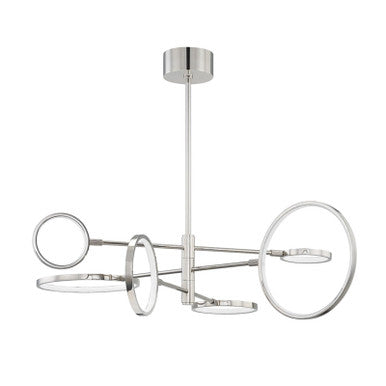 Hudson Valley Lighting Saturn Chandelier in Polished Nickel 4106-PN