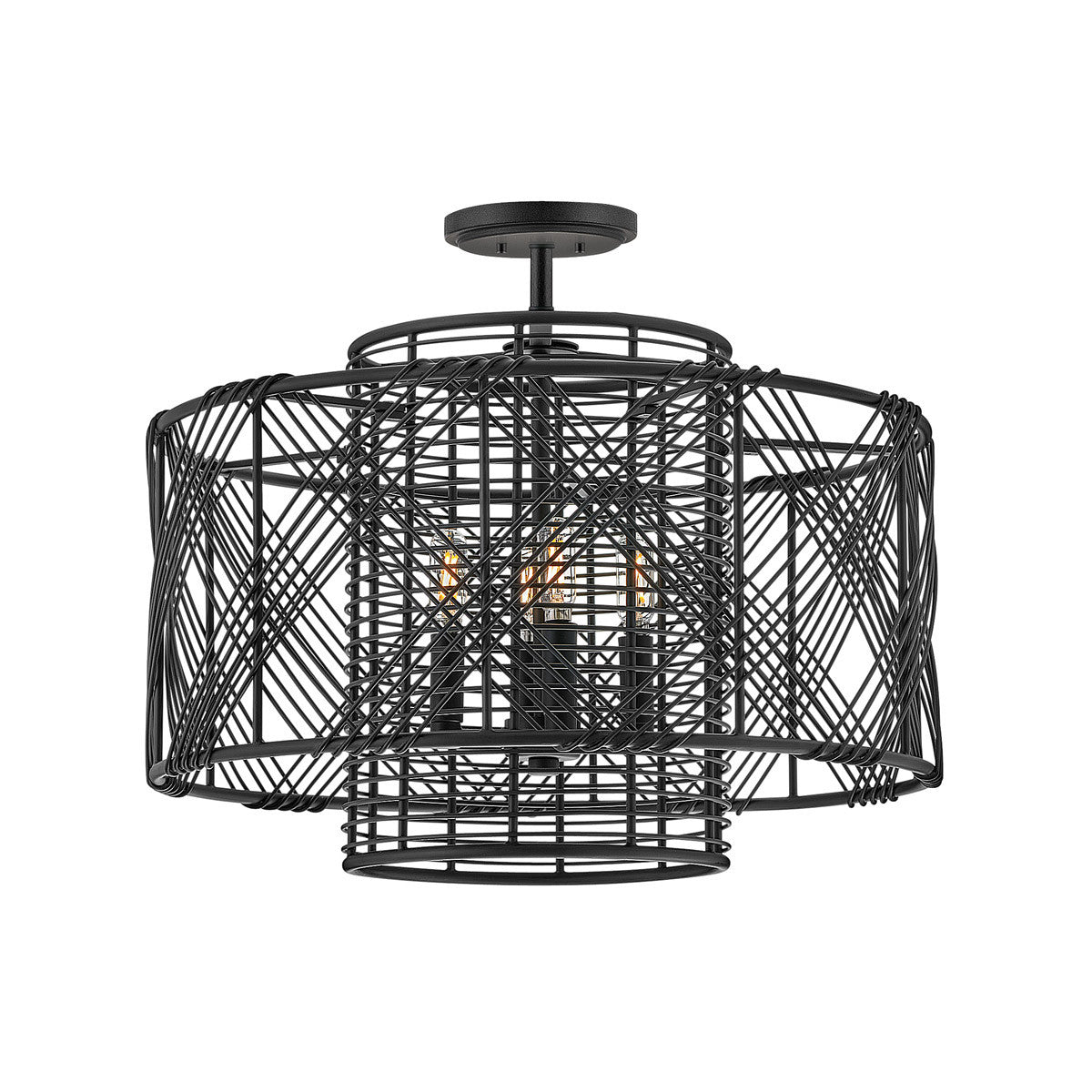 Hinkley Lighting Nikko Large Convertible Pendant Black 41063BLK