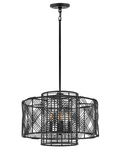 Hinkley Lighting Nikko Large Convertible Pendant Black 41063BLK