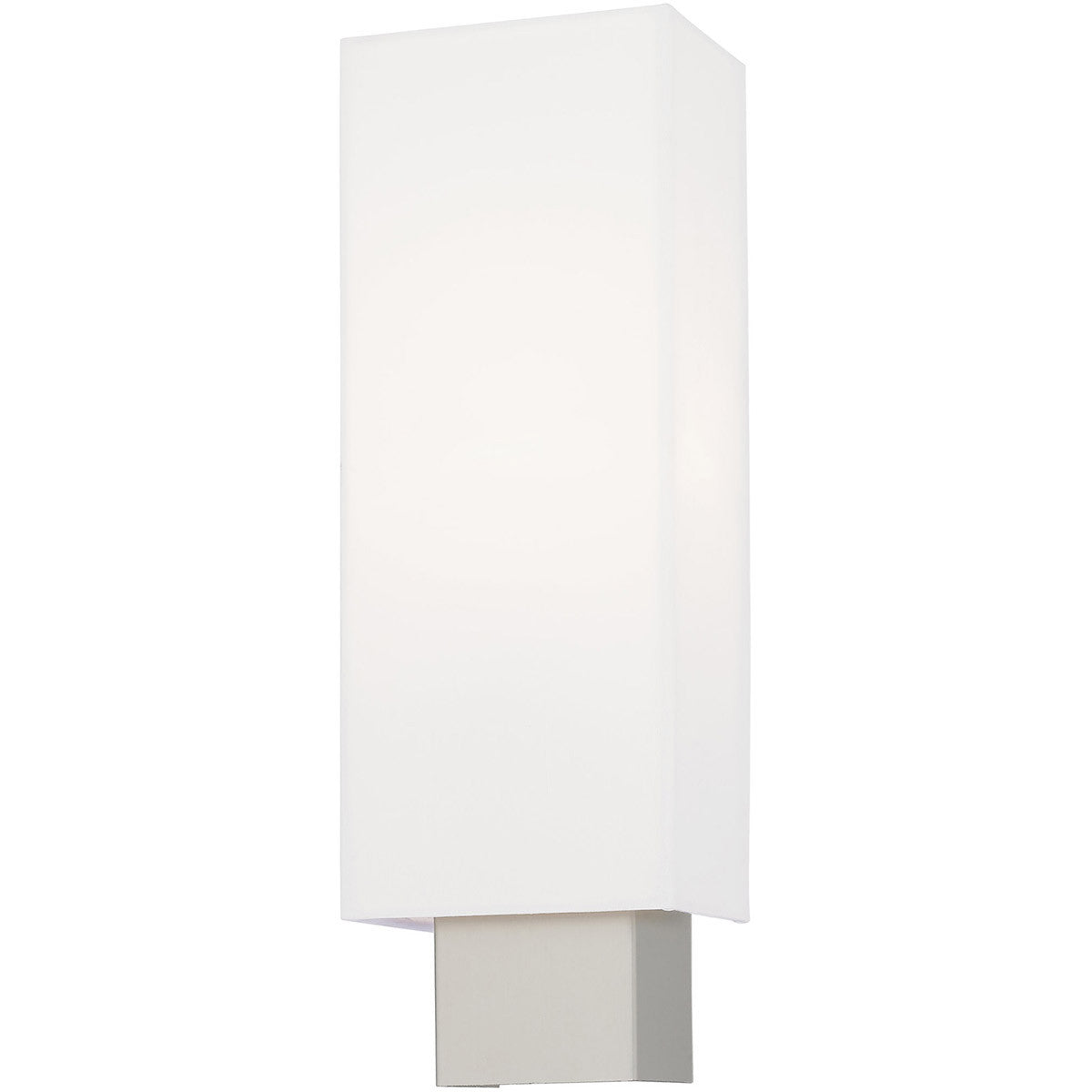 Livex Lighting Clark Collection 1 Lt Brushed Nickel ADA Wall Sconce in Brushed Nickel 41092-91