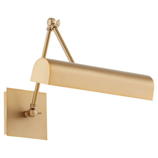 Quorum  15" Gooseneck Picture Light - Aged Brass 411-15-80