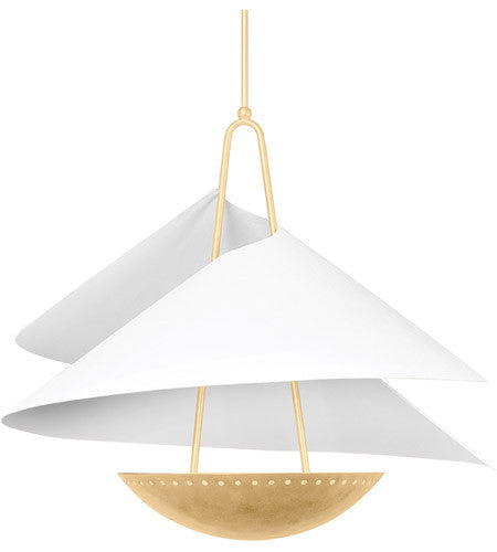 Corbett Lighting Carini 4 Light Pendant in Steel 411-34-VGL/GSW