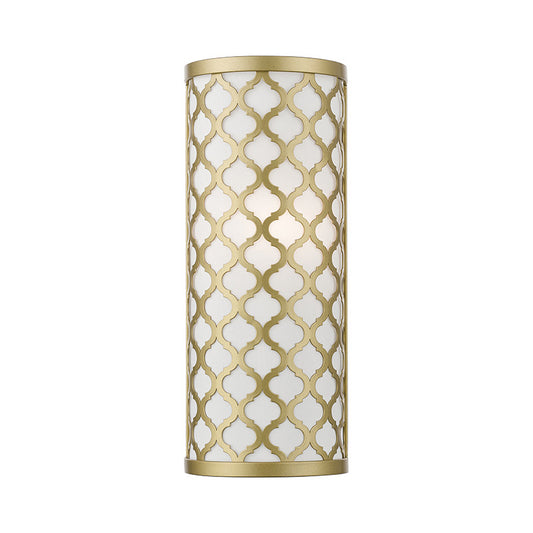 Livex Lighting Arabesque Collection  1 Light Soft Gold ADA Single Sconce in Soft Gold 41100-33