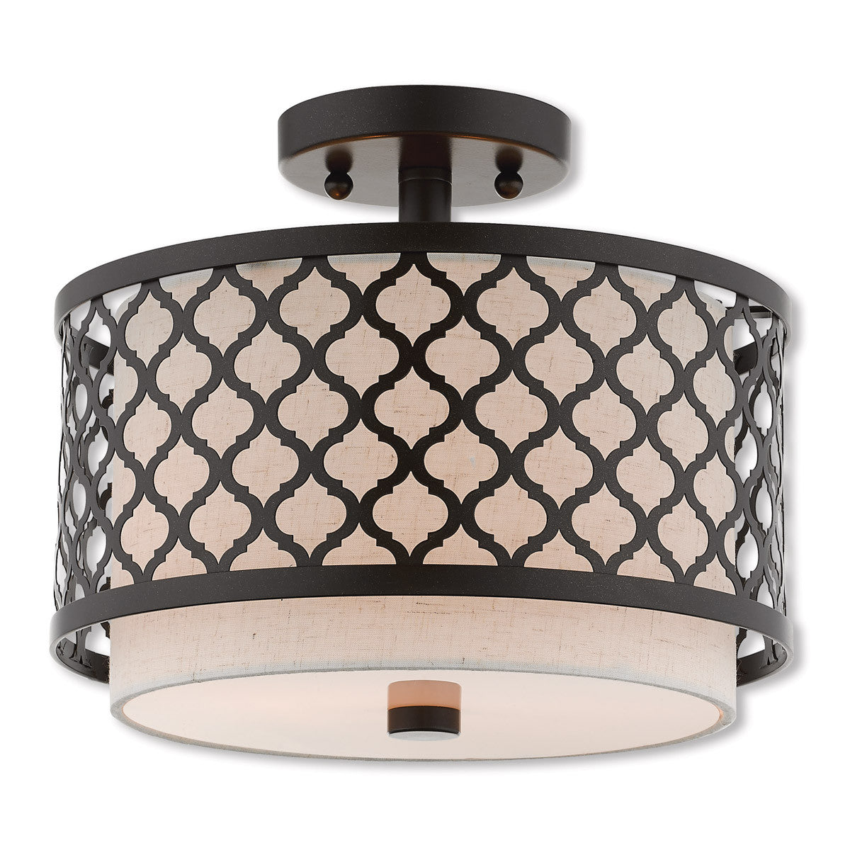 Livex Lighting Arabesque Collection 2 Lt EBZ Ceiling Mount in English Bronze 41111-92