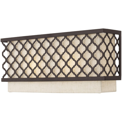 Livex Lighting Arabesque Collection 2 Lt EBZ ADA Wall Sconce in English Bronze 41119-92