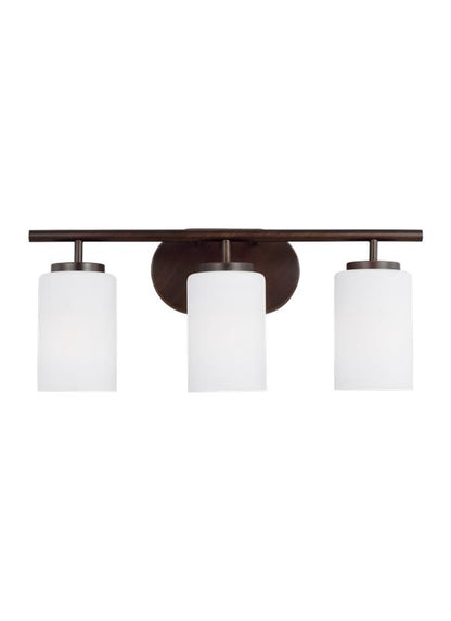 Generation Lighting Oslo Three Light Wall / Bath in Bronze 41162EN3-710