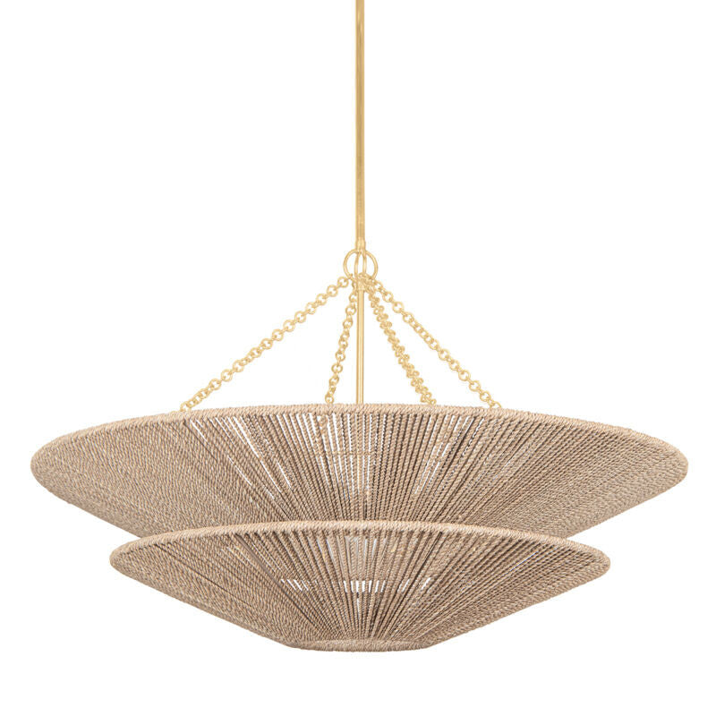 Corbett Lighting Tropea Chandelier in Gold Leaf 412-40-GL