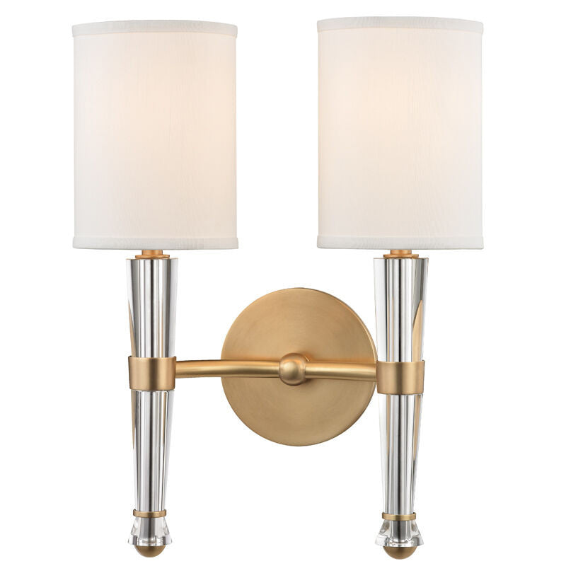 Hudson Valley Lighting Volta Wall Sconce in Aged Brass 4120-AGB