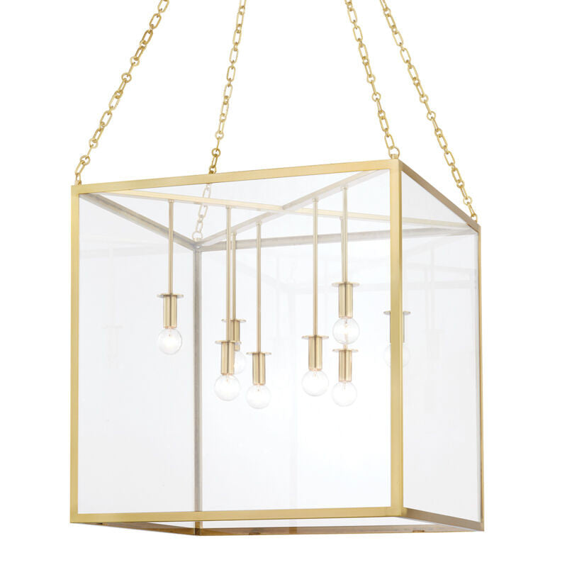 Hudson Valley Lighting Catskill Lantern in Aged Brass 4124-AGB