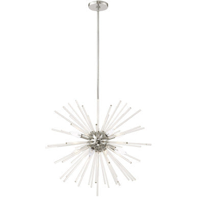 Livex Lighting Utopia Collection 8 Lt Polished Chrome Pendant Chandelier in Polished Chrome 41256-05