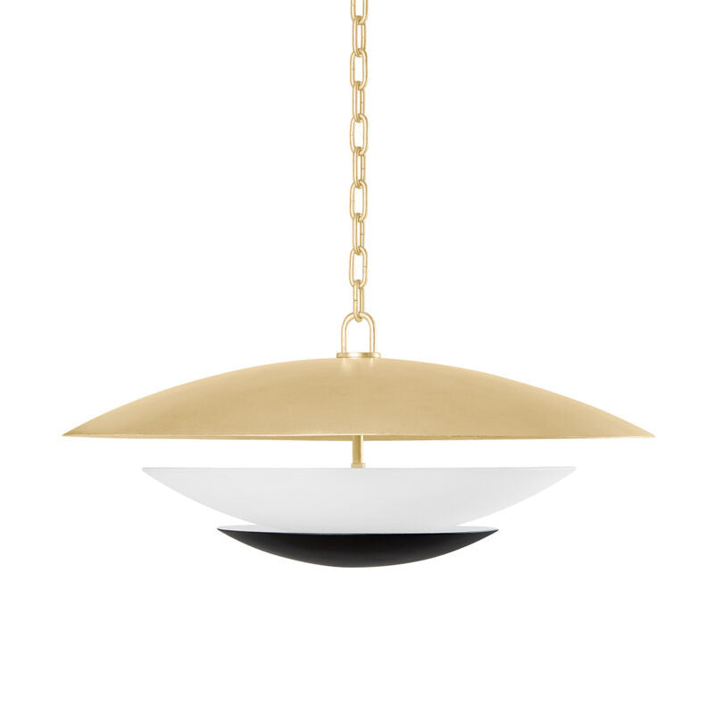 Corbett Lighting Adara Chandelier in Vintage Gold Leaf And Soft Black 413-26-VGL/SBK