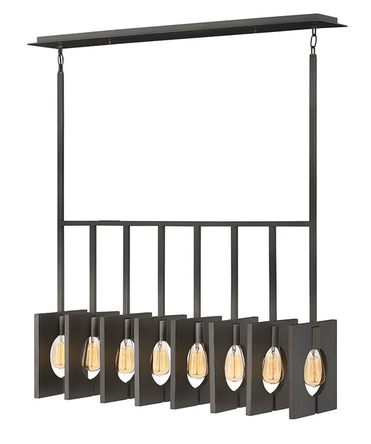 Hinkley Lighting Ludlow Eight Light Linear Brushed Graphite 41315BGR