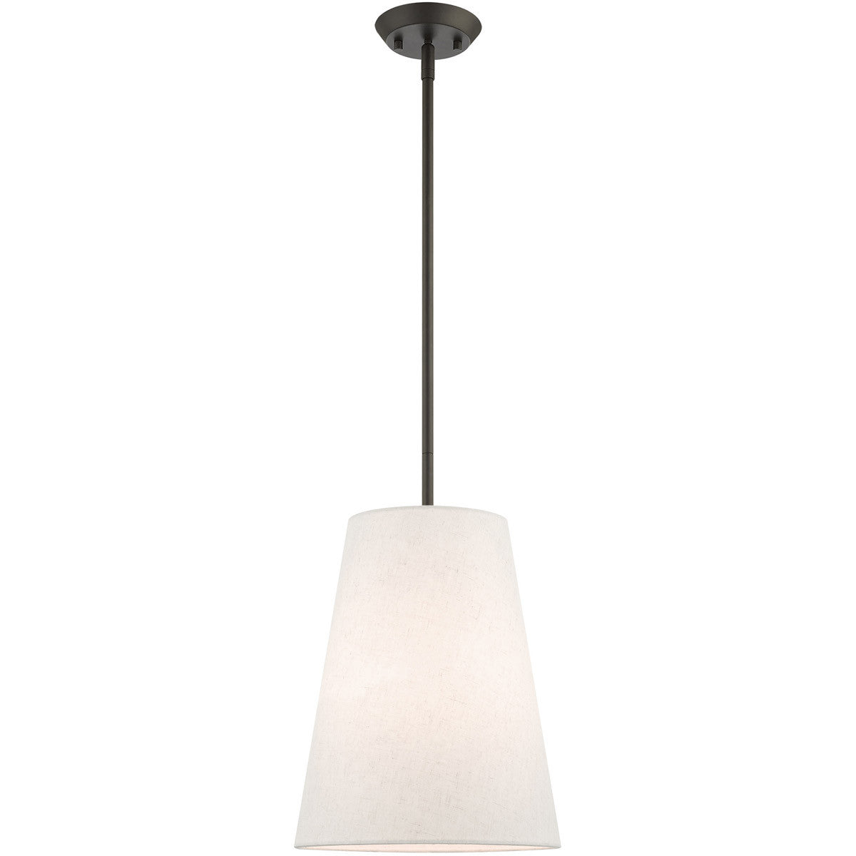 Livex Lighting Prato Collection 1 Lt Bronze Shaded Chandelier  in Bronze 41387-07