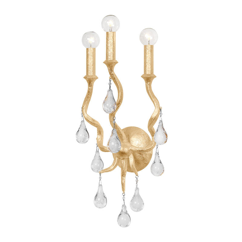 Corbett Lighting Aveline Wall Sconce in Gold Leaf 414-03-GL