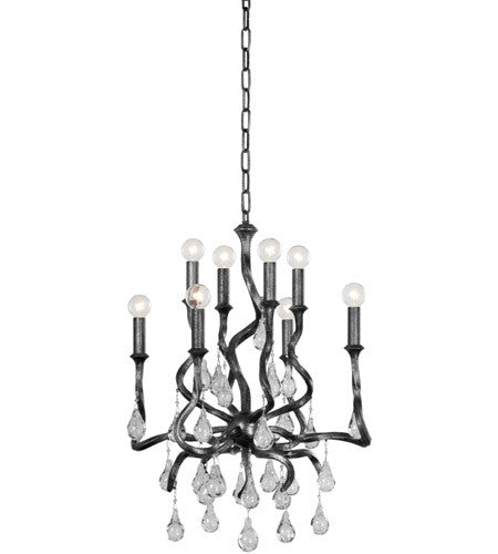 Corbett Lighting Aveline 8 Light Chandelier in Steel 414-23-BSL